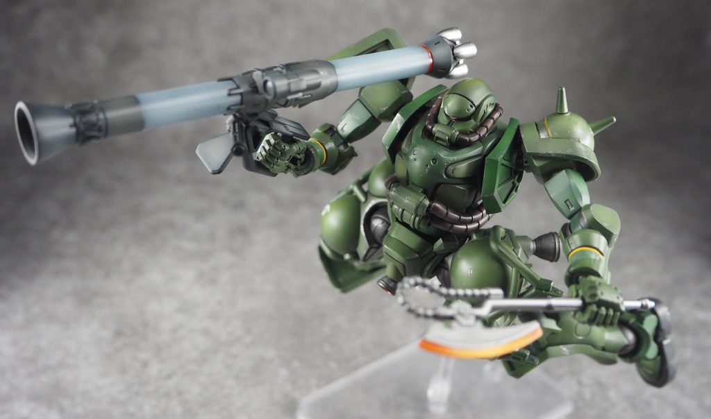 ヒートホークは赤熱状態にしてみました。ブレード部分に段差があって塗りやすい構造でした。