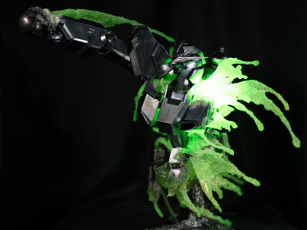 使用キット・U.C.HARD GRAPH 1/35 地球連邦軍 対ＭＳ特技兵セット・ハロプラ ハロ ベーシックグリーン・ジャンクパーツ制作期間８ヶ月