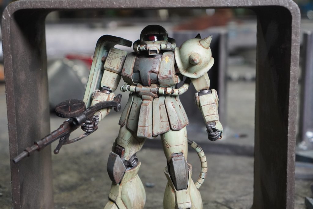 ウェザリングザクとインダストリアルの相性は、けっこう良いです