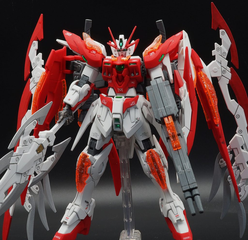 HGBF 1/144 ウイングガンダムゼロ炎（カスタムキット）部分塗装