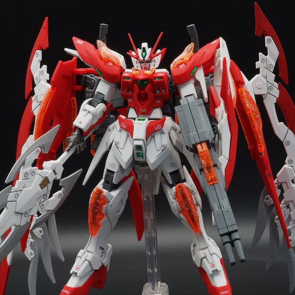 HGBF 1/144 ウイングガンダムゼロ炎（カスタムキット）部分塗装