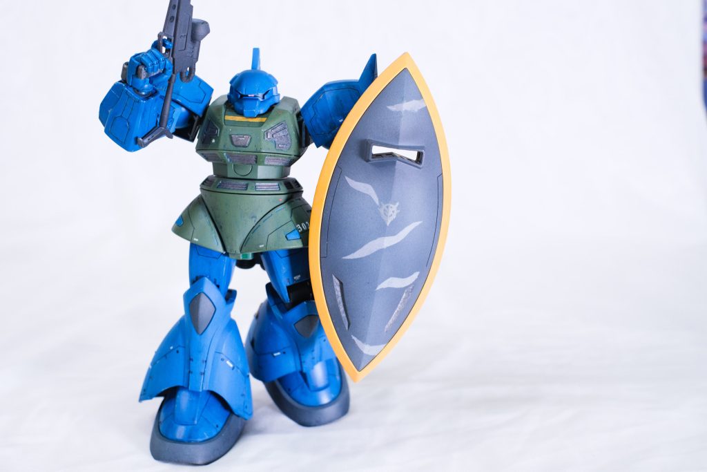 初めての迷彩塗装も試しました、意外といい効果が出るため、それからもすると思います。