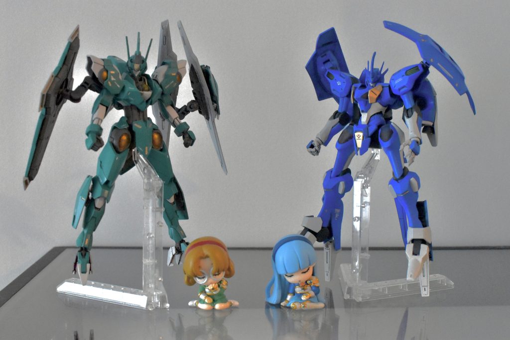 前に作ったウィンダムとツーショット。これから光のレイアースも作る予定、、笑