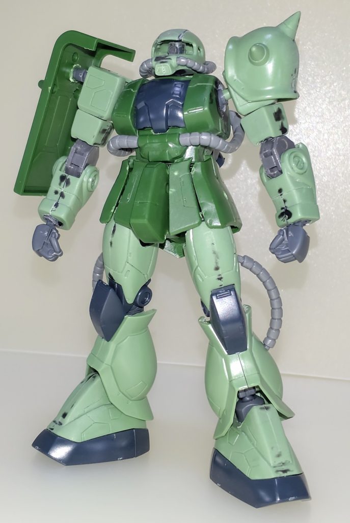作品名：ザクⅡ（08小隊）<p>ザクⅡです。hgucではなく08小隊版のhgです。一通りの作業が完了しましたが、もう少し眺めています。</p>
