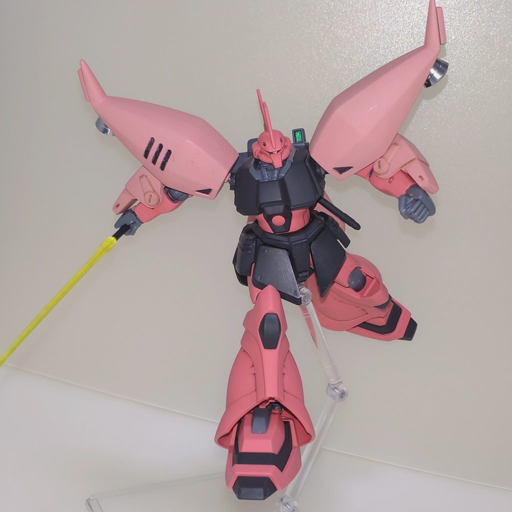 最後に旧キットのパッケージと同じポーズ。以上リゲルグ( typeJ)でした。ゲルググJベースでリゲルグを完成させましたが、前述の通りゲルググJはゲルググの中でもシャープな面構えで好きな機体ではありますが、通常仕様で製作したことがないので機会があれば今度はちゃんと製作したいですねぇ。最後まで見て頂いてありがとうございました。