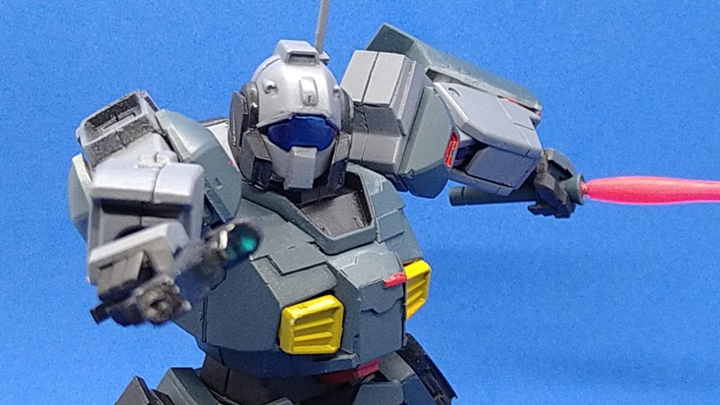 胴体周りは増加装甲、腰延長、さらに頭部にも手を入れてるのでなかなか良くなった