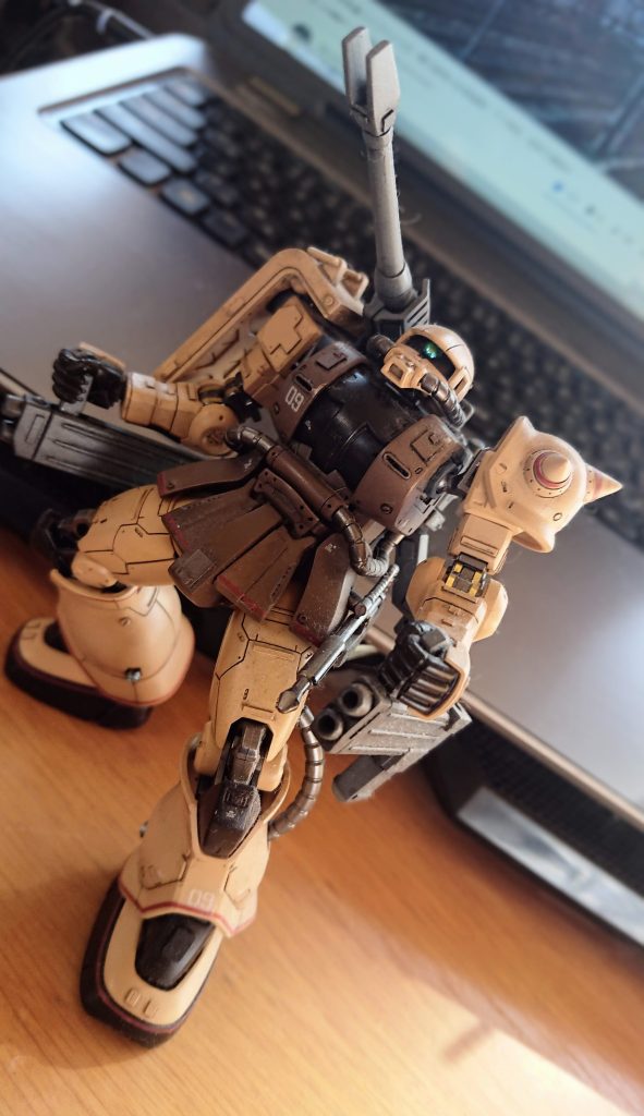 細かな点でC-5型と部品を選択できるがJ型とキャノン砲をチョイスしディテールアップを施した