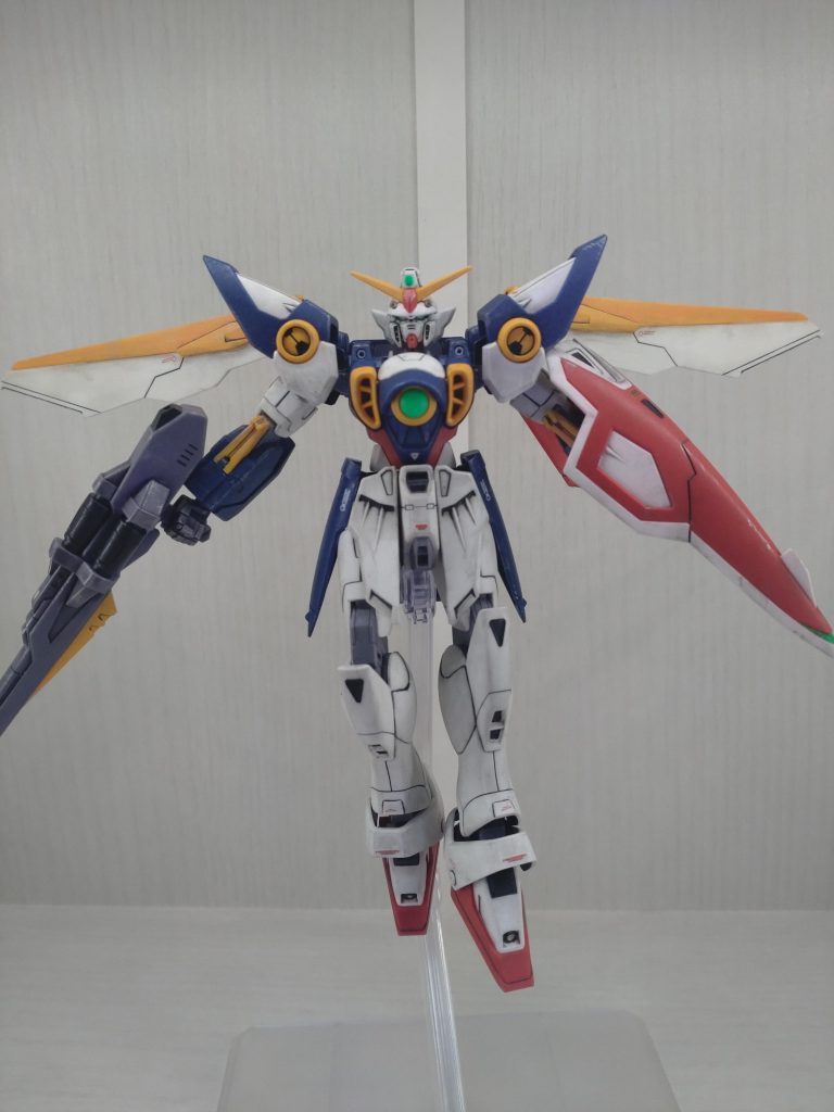 ライフル部に塗り分け必要だったのでオレンジ部のみオレンジイエローでスプレー塗装