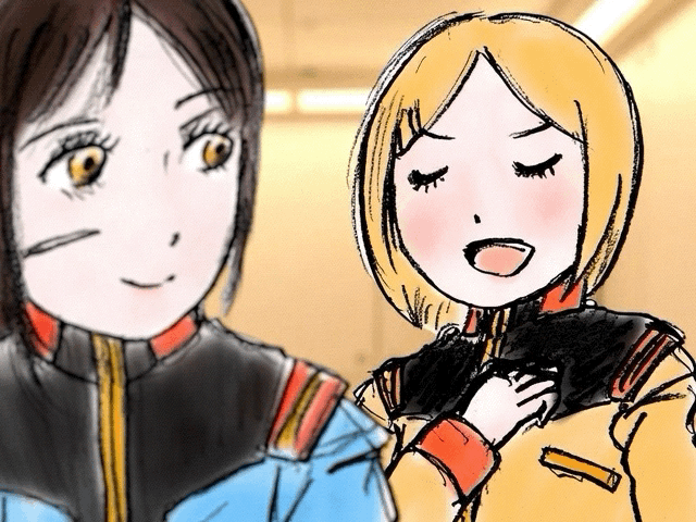 策士だなんてそんな、と、チタはしおらしく猫撫で声を出す。「頼りにしていますよ、少尉。」 ま、任せて、とチタは思わず胸を張る。