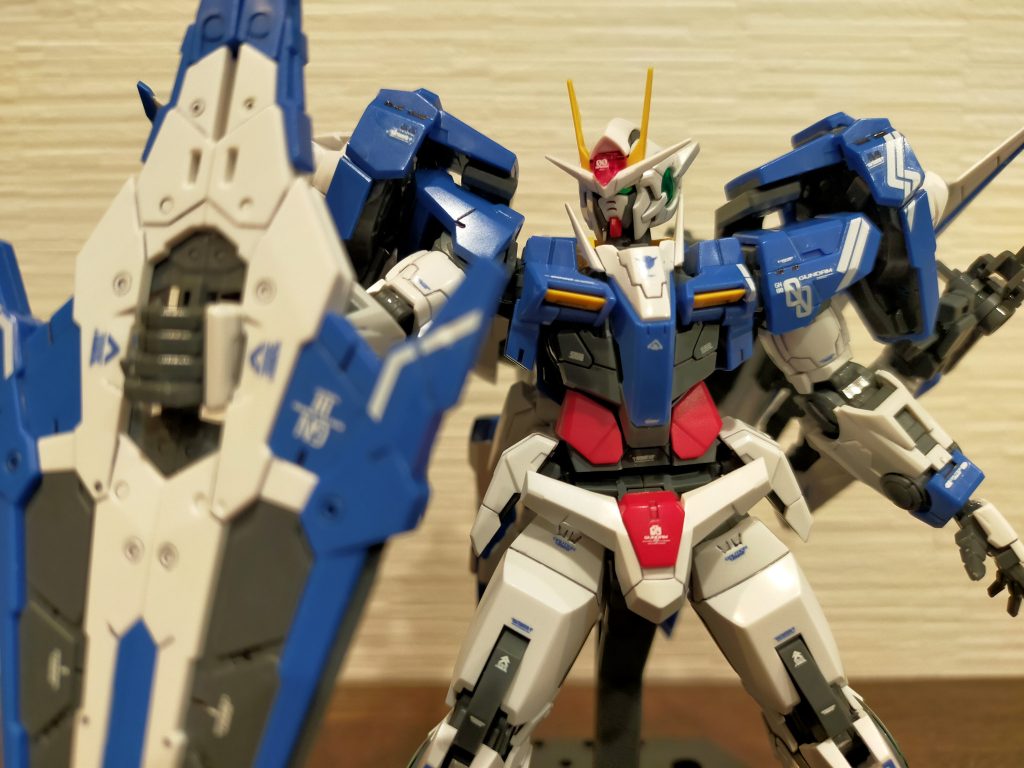 水転写デカール貼り頑張ったダブルオーザンライザー