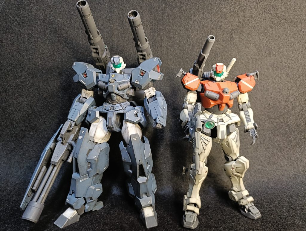 前に作った軽キャノン（魔改造）と並べてみました。最後までご覧いただきありがとうございました。