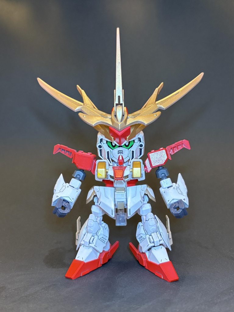 軽装形態、この状態だとやっつけ仕事の関節が目立ちますね。あと赤と角の主張が強い