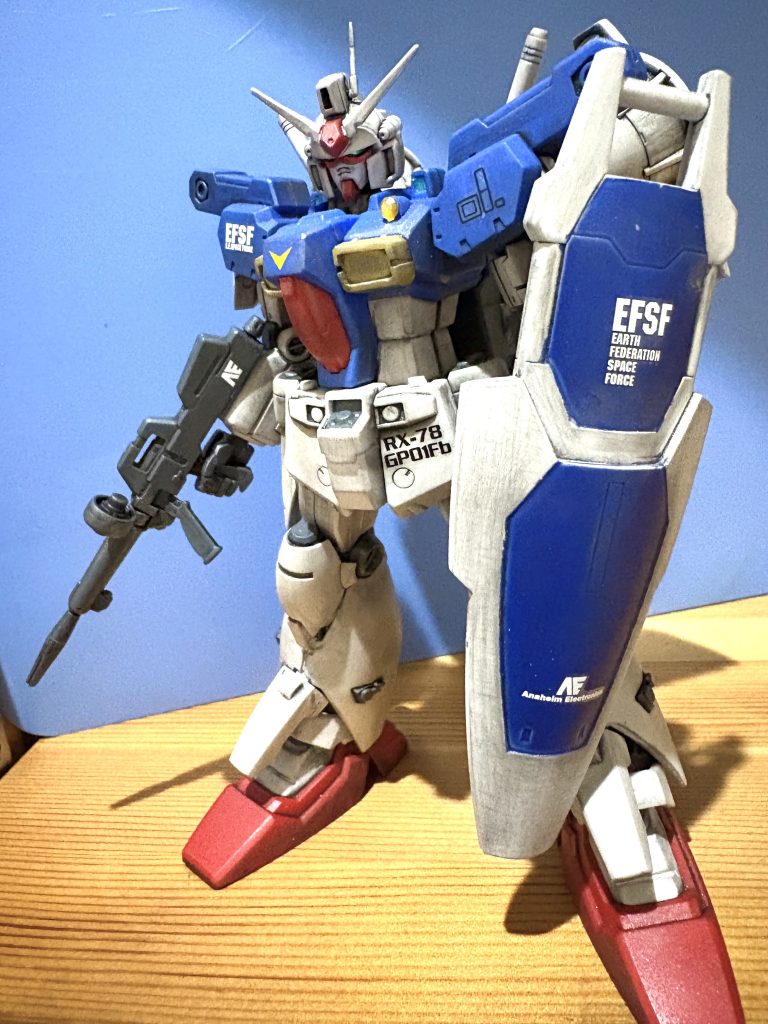 全体図☺️本来なら急制動かけたりする際に展開するはずのスラスターを除去して汚しただけで素組みに毛が生えたレベルですがまあ、思ってたよりいい仕上がりになったので大満足😚あとはー、今の勤め先を読み直した就業規則のルールに則るからサッとすんなりやめさせてもらえればいいのだが...😢