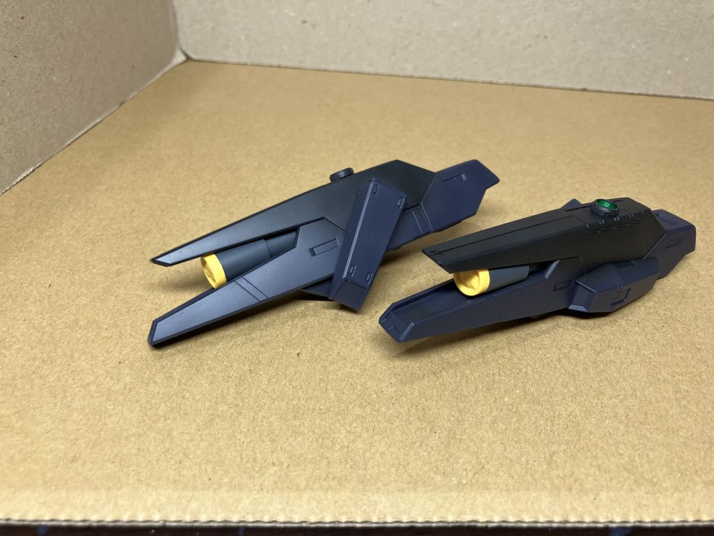 GNアーチャーの背負いものを切って、中にパイプを詰めてみました。