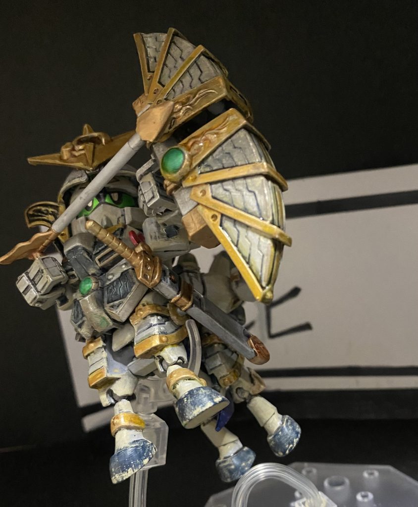 超人馬合身！！「邪神清水の弓」装備！！馬の脚の跳ね上げを表現したくて可動できるように改造しました(*'▽'*)カッコいい！！