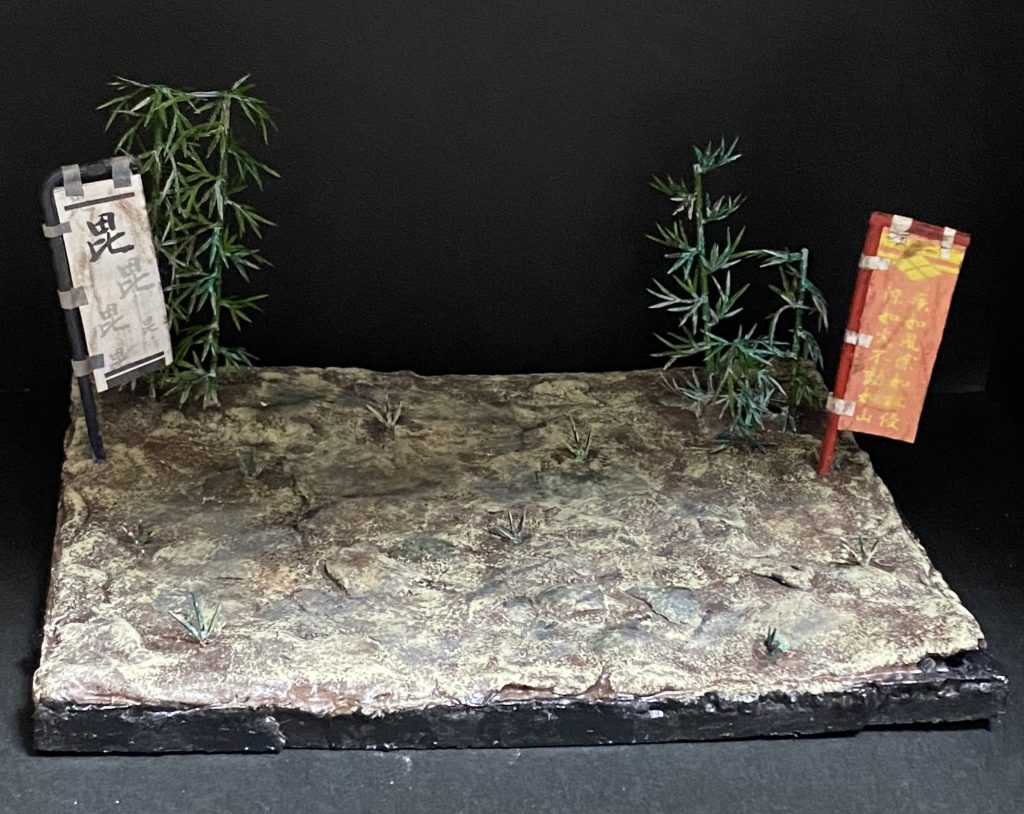 ジオラマ。初めてにしてはいい感じかなと。。