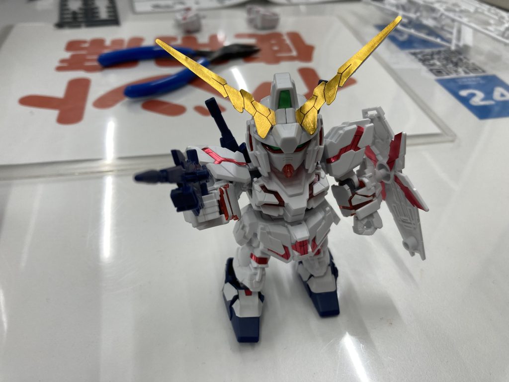 作品名：制作体験<p>ブックオフのガンプラ制作体験でユニコーン作った！</p>
