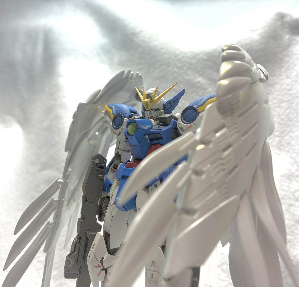 白背景で露出を上げて調整