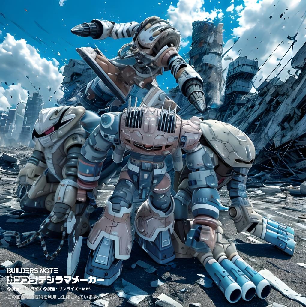 過去作の懐かしい作品から、今年3月に作成したゾゴックでやっと揃ったMSV水泳部。ユニコーン出演の２体はhgucで作りやすいキットとなりましたが、アッグ&アッグガイは旧キット💦プラモを制作するより購入が大変だった思い出😭最近ゾゴックが再販されたのをインスタで見て便乗投稿してみました。