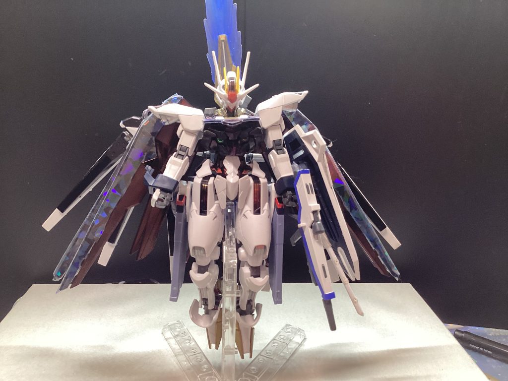 　　ウィズダムステージウィズダムシルエットを背負った姿。搭乗者への負担を計算せずに設計されたため、緊急時以外は使われない形態。その分、能力は群を抜いており、マイフリとカルラを足しても足りない程度の能力は備えられている。シルエットとはいえ、ファトゥムのように飛ばしては合体、という行動もできる。しかし、その場合ウィズダムシルエットとかいうデカブツを脳波で操作しながらバラエーナ、ビット、ファンネルを操作するという鬼畜作業になるため、使用されることはなかった。