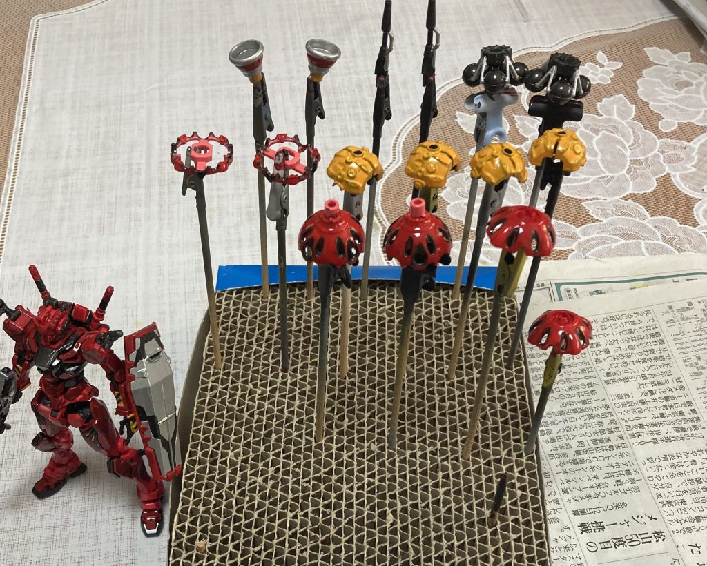 もうほんとビットが大変　筆塗りで頑張った結果、ビットはいい感じに仕上がったのでよかった！