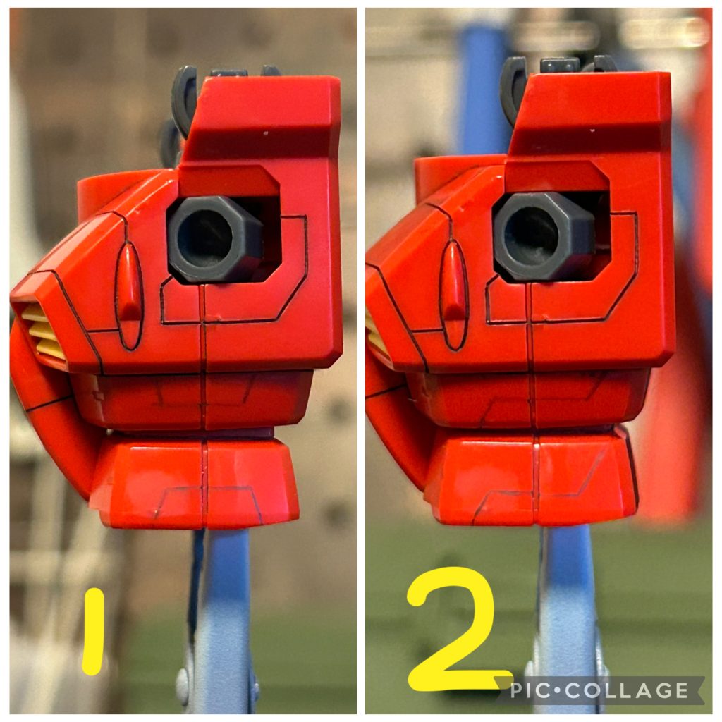 写真1、2は、腹部の側面です。写真1は台形型、写真2はクランク型です。私は、どっしり機体でしたら台形、スタイリッシュよりでしたらクランク型を使用しています😊