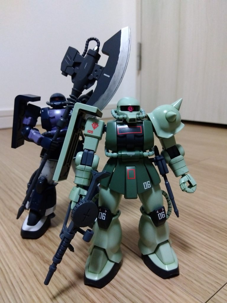 高機動ザク(オルテガ)と。