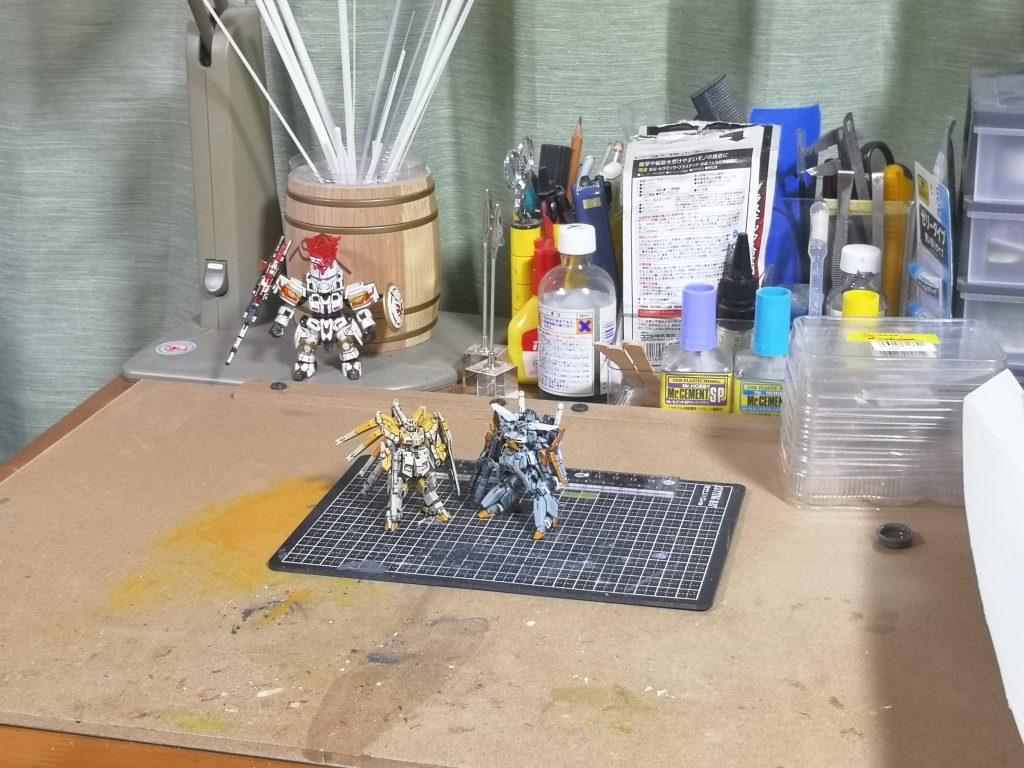 いつもの完成直後の写真完成したーって満足感が最高ですね。そして、すぐに始まる反省会。