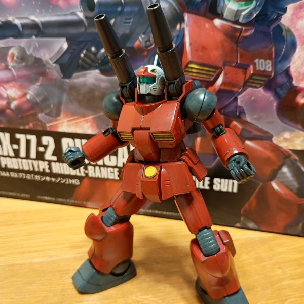HG ガンキャノン　筆塗り全塗装計画　其の3