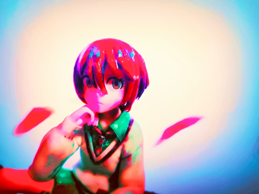 「マチュ!、マチュ! !」「マチュったら! 」マチュ「、、、 」 「 、、 、 、 、? 「 やっぱ、そうだよね」ニャアン「 アンタ!大丈夫なの!?」ハロ『ピピッ』マチュ「 はぁ、それしかないよね、」ニャアン「あーー!もう! 」「 帰って来てから、ずっとため息と」「 独り言ばっかり…!」「 アンタね!!、、、」マチュ「 ニャアン、、、ニャアン「 えっ!!、何!何っ?!」マチュ「 キラキラが、今、視えた」ニャアン「 はっ!ちょっとだけ感じる!」マチュ「 シャアさんが戦ってるんだ、今」 「はぁ、、 多分ね、ニャアン「 行かないと!!」マチュ「 全然大丈夫だと思う、、、」ニャアン「 ?えっ?」マチュ「 ビームサーベルで、今、 胴体切ったから、」ニャアン「 !」マチュ「 後ろにイタ、空母みたいな紫色のヤツもさっき落としたし、、、」ニャアン「 そ、そうなんだ、、」(ワタシには、そこまで分からなかった )マチュ「 はぁ、、、、、