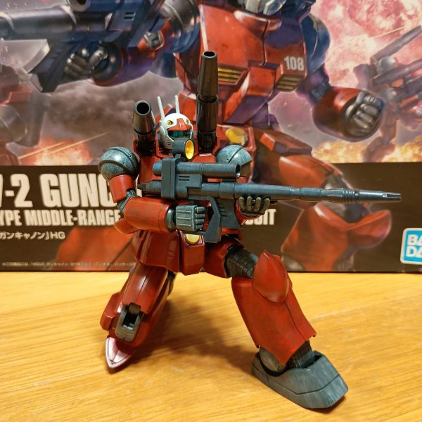 HG ガンキャノン　筆塗り全塗装計画　其の4