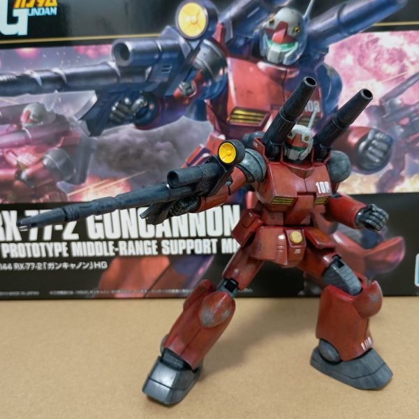 HG ガンキャノン　筆塗り全塗装計画　其の6