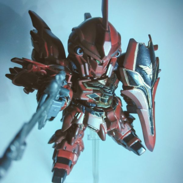 SD シナンジュ　筆塗り部分塗装＆ウェザリング