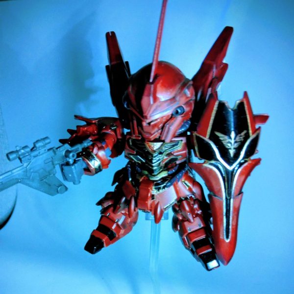 SD シナンジュ　筆塗り部分塗装＆ウェザリング