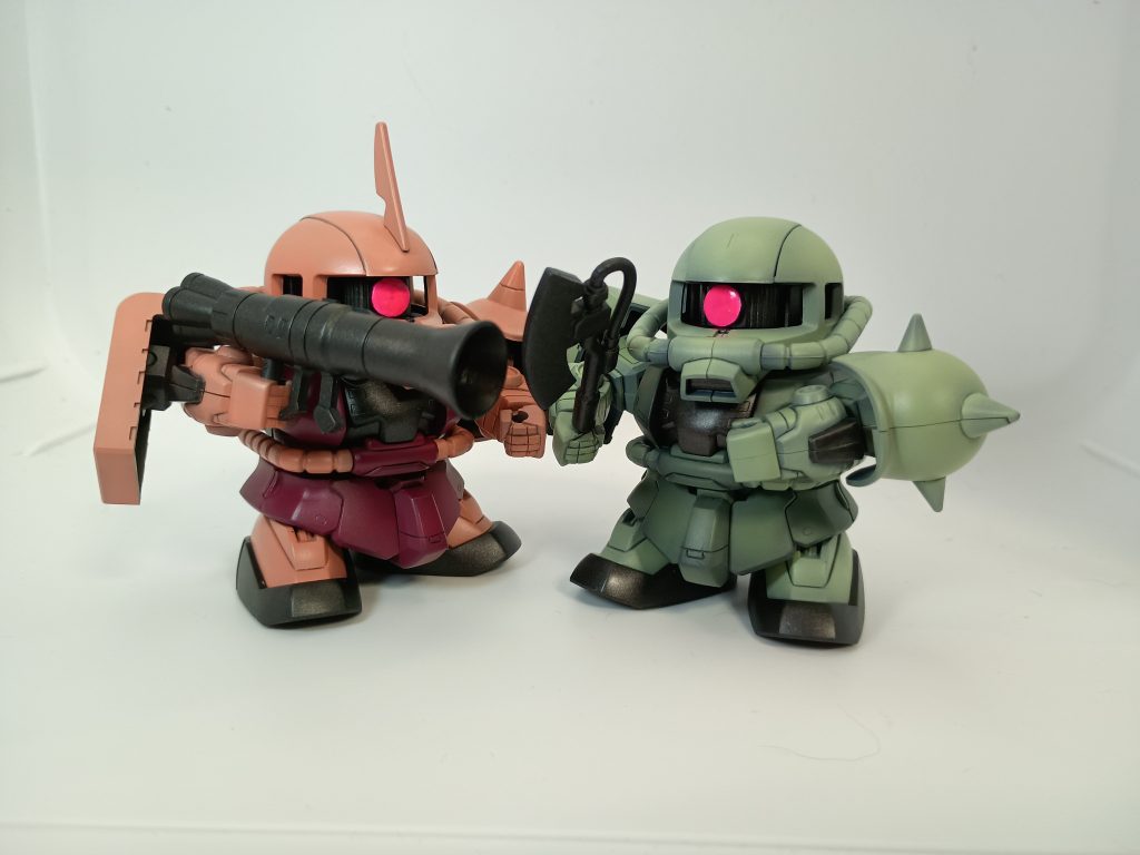 BB戦士 量産型ザクⅡ＆シャア専用ザクⅡ