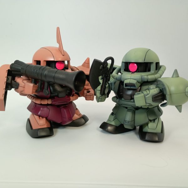 BB戦士 量産型ザクⅡ＆シャア専用ザクⅡ