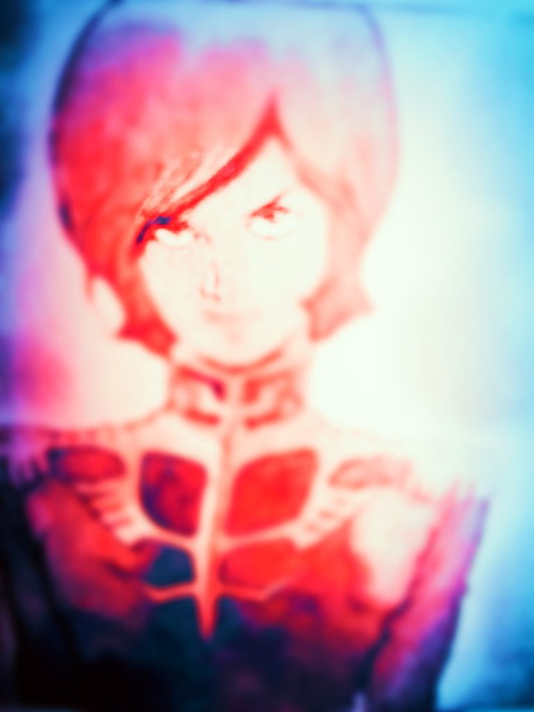 シャア「ガルマだ!! ハマーン!! 」 「 !!、何!」 「 居ない!いつの間に!!」「 これも予定だと?言うのか!!」ガルマ-ザビ「 シャア!ザビ家は消えん! オレがまだいるぞ!!」ギュイーン!!ドドドッドーーーンッ!!!