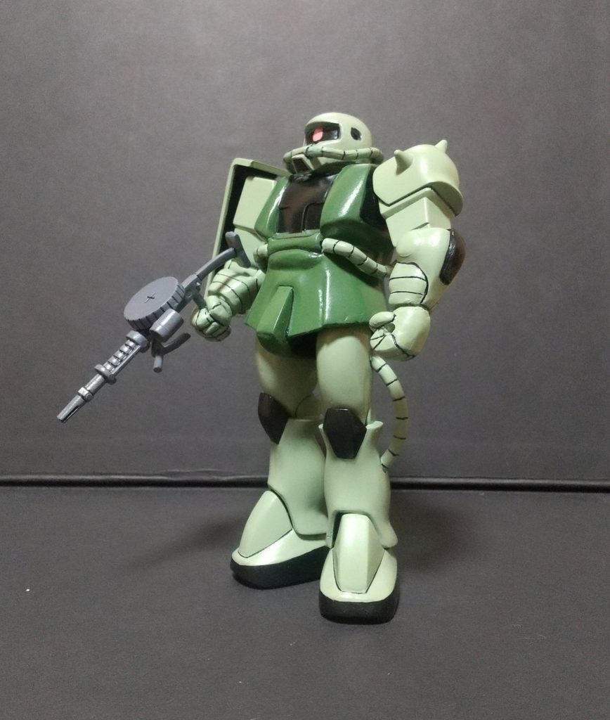 くの字ポーズ。より足の曲線を強調したかったので太ももはパテでボリュームアップしてます