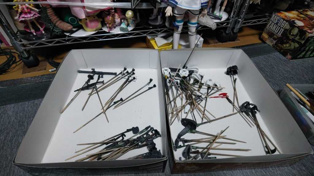 作品名：本日の成果<p>塗装準備完了💦</p>
