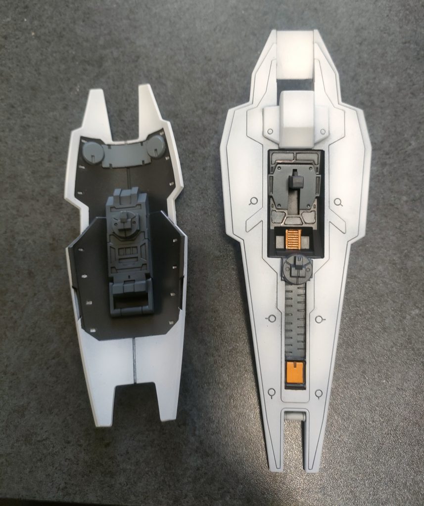 盾裏も頑張って塗り分けました。でもパイロットは相変わらず塗装せず・・・あれ塗るの鬼畜よ。あれ塗る時間あるなら違うガンプラ作りたい。