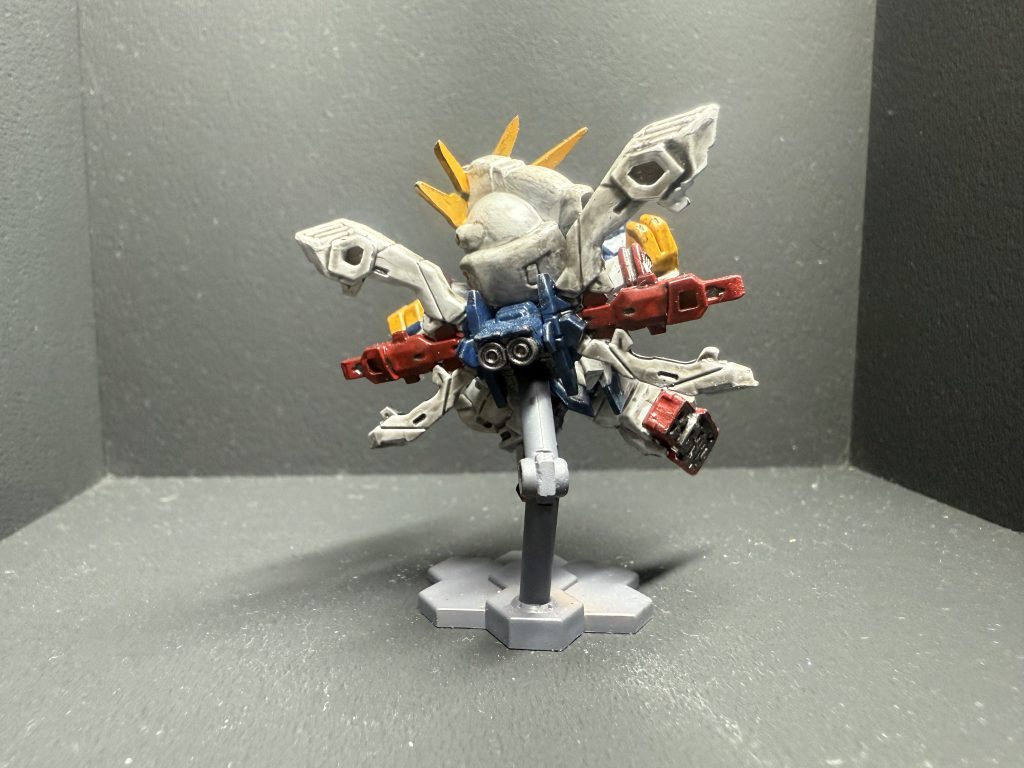 日輪なくて寂しい背中。気が向いたら塗って取り付けてやるから待ってろよ！ゴッドガンダムくんwww