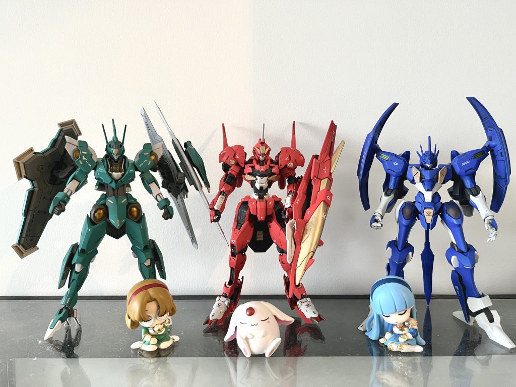 レイアースミキシング3機揃い踏み！光のフィギュアが出なかったのでモコナで我慢、、笑