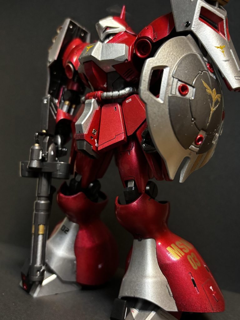 各所にちょいスジボリ、ちょいディテールアップのプラ板やジャンクパーツやメタルパーツ使用