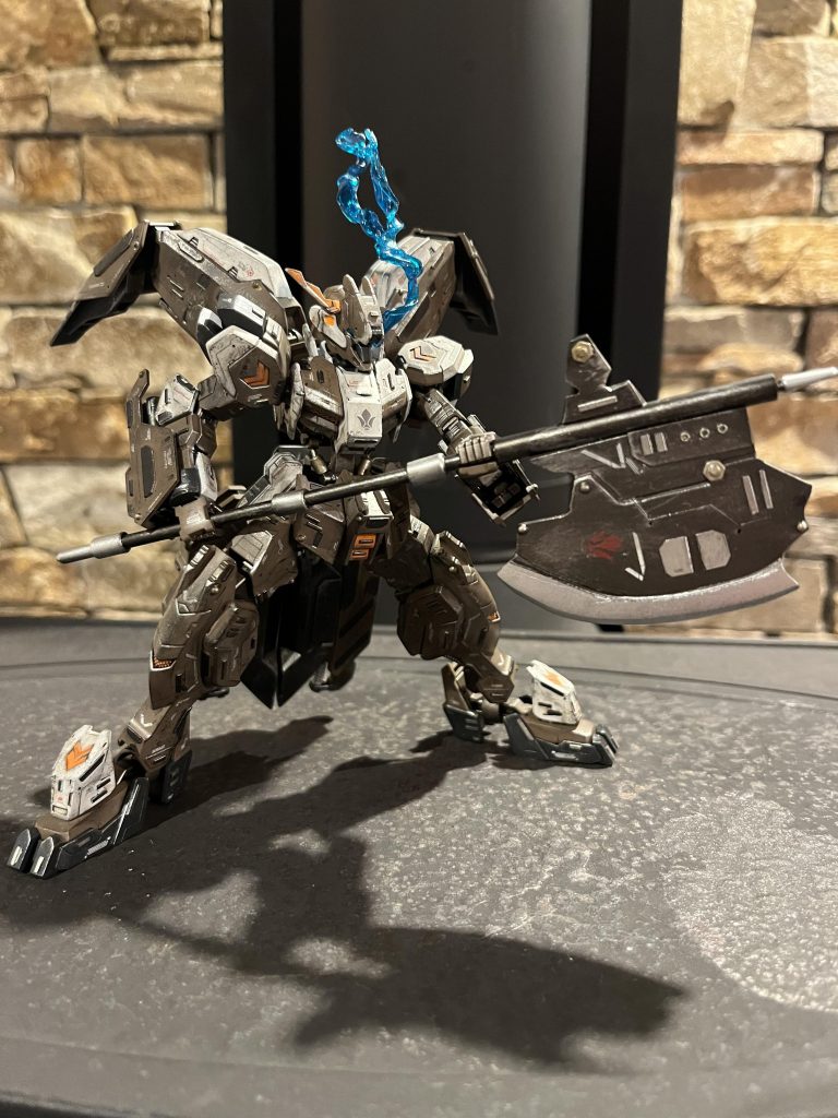 そしてグシオンリベイクハルバードを持たせてポージング！ やっぱりグシオンには斧が似合いますね⸜(*˙꒳˙*)