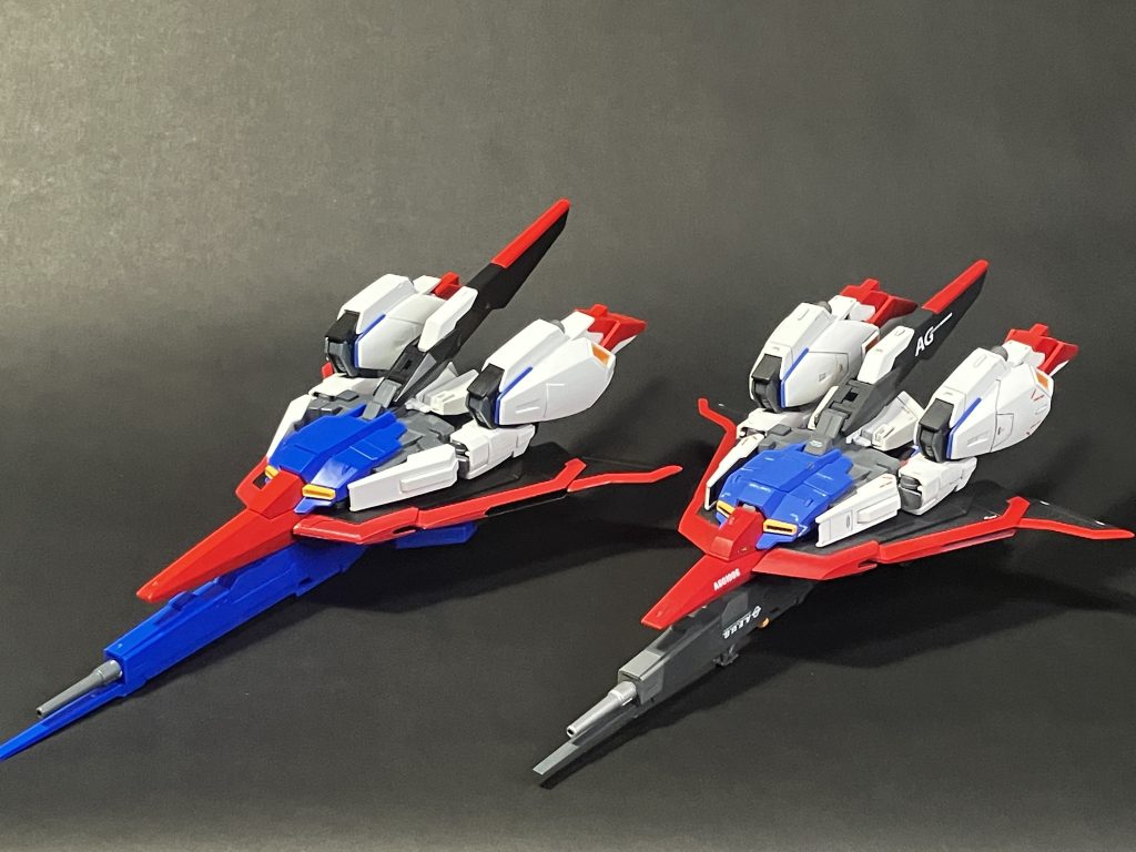 左キット素組みで、右が改修後です。先に紹介した改造以外もまだありますが、長くなり過ぎるのでこの辺で失礼します。