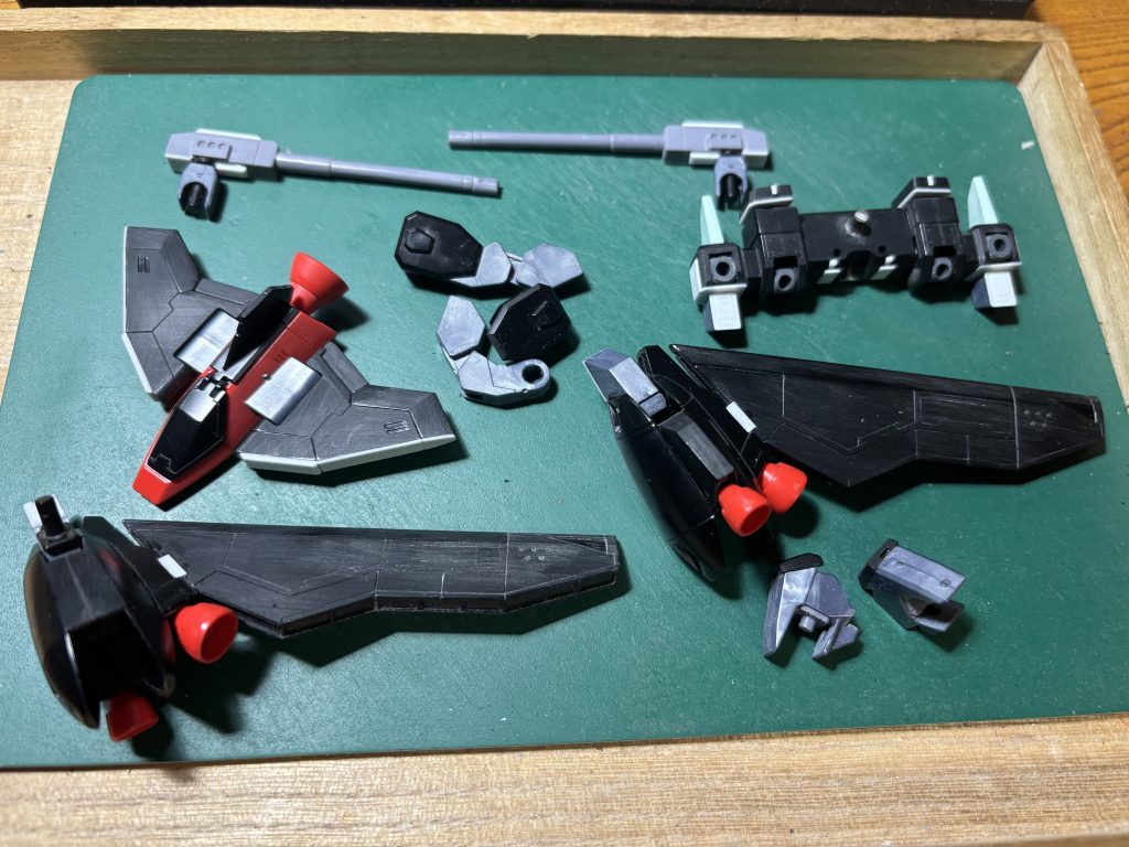 ▲ミキシングが終わったあたりの図　hgレイダー　改造パーツとしてはカッコよくて本当に優秀だと思いました　でもレイダーとしてかっこよく作るのはちょっと自分には無理かなと思いました笑