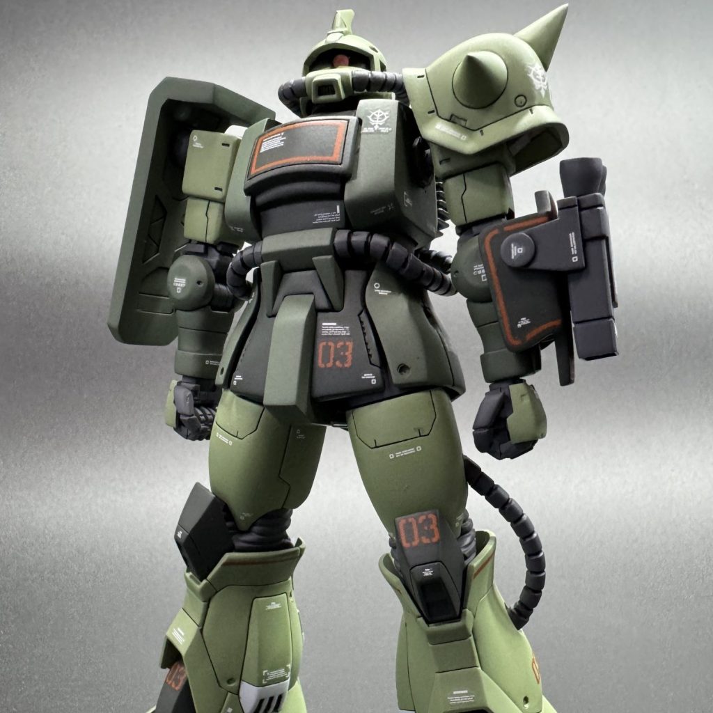 HG 1/144 ザク・デザートタイプ リアルタイプカラー｜studyINGさんの