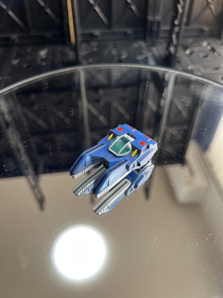 コアランダー。コクピットをレジンで複製してクリアパーツ化しました。合体したら見えませんが…。