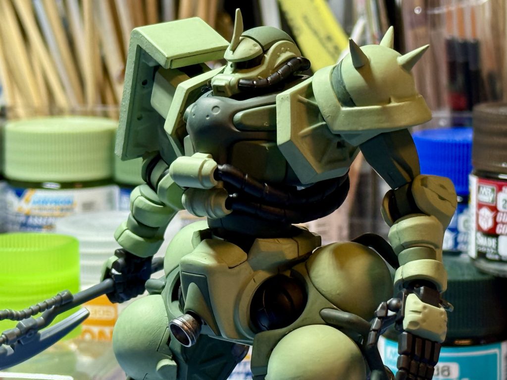 作品名：ザクGQ<p>アッセンブルカラーで！ あとは細かいとこやる！</p>
