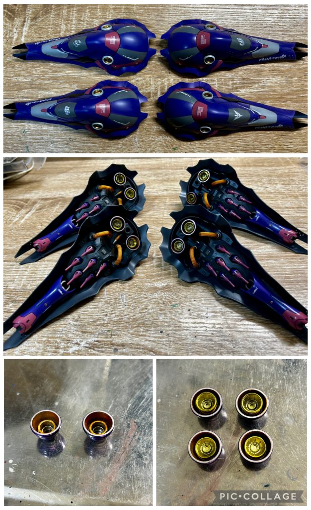 メインディッシュのバインダー。メッシュパイプ追加、バーニアはデフォがしょぼかったのでバーニアinバーニアでちょっとゴージャスに。